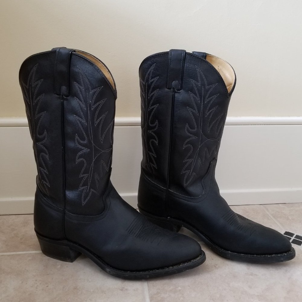 VTG Men's Wrangler Cowboy Boot Genuine Leather